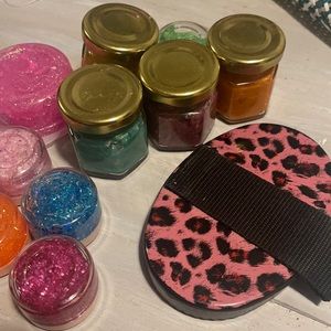 Horse paint with brush